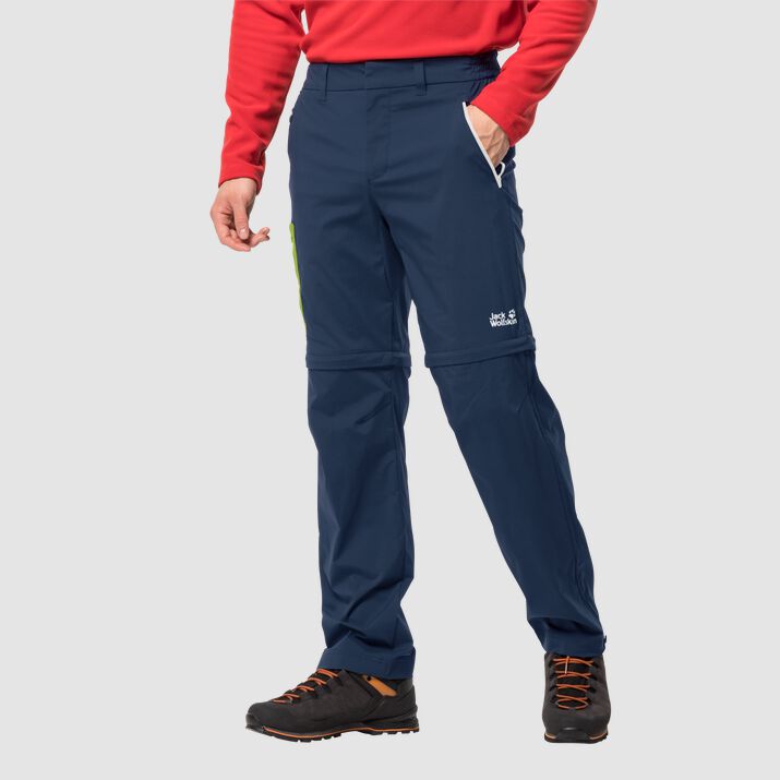 Pantalón Senderismo Jack Wolfskin Overland Zip Away Hombre Azul Marino Mexico-6917834